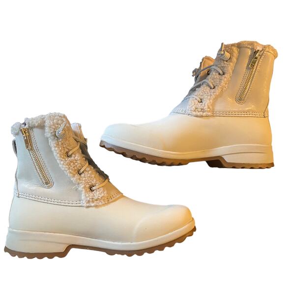 Sperry Top Sider Maritime Repel Teddy Boots Ivory Size 9.5 - Picture 7 of 7